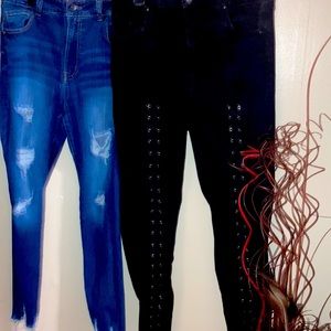 Jean bundle black and blue